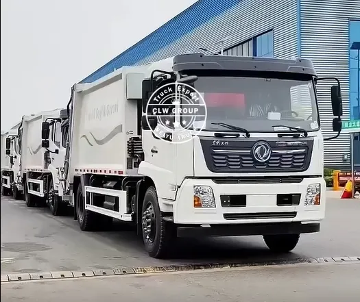 Veicoli per lo smaltimento dei rifiuti del camion compattatore di rifiuti Dongfeng 6 CBM per la gestione dei rifiuti urbani